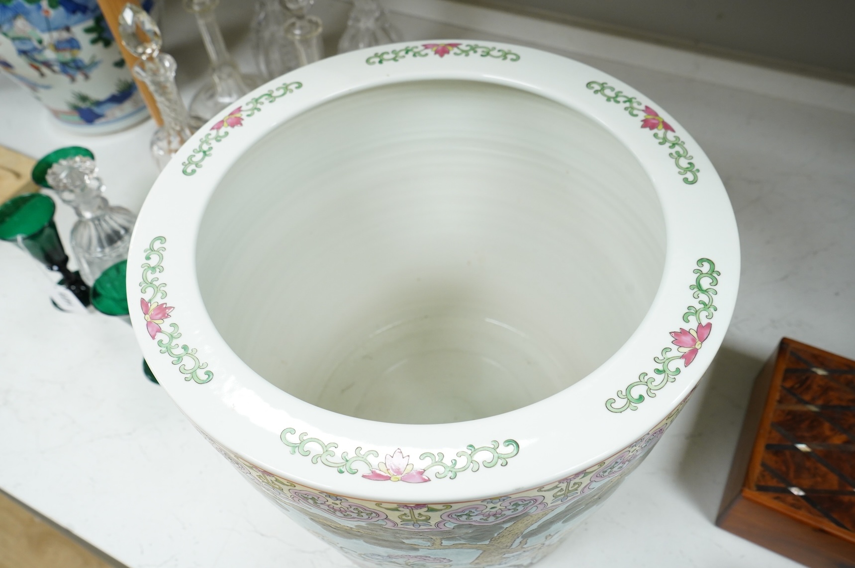 A Chinese famille rose planter, 32cm